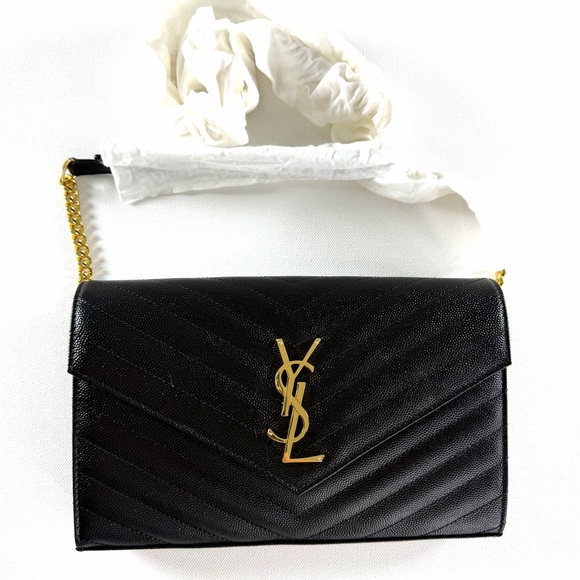 Saint Laurent Cassandre logo-plaque clutch bag Certificate of Authenticity - Picture 6 of 13